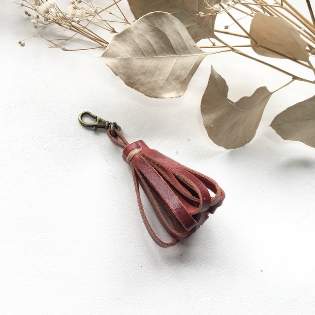 再販数量限定 ボルドー 上品 2way レザー クラッチバッグ タッセル付き チェーン取り外し可能 本革 レザークラフト ミニマム 真鍮ボタン 赤 Matango Leatherworks