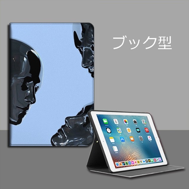 Ipadケース ブック型 三つ折り型 メタルマン マネキン 顔 Ipad Pro Air Mini スタンド おしゃれ 高級感 クール フェイクレザー 保護ケース 取寄 発送目安14 21日営業日 Laff Store 会社情報 納期の確認をお願いします