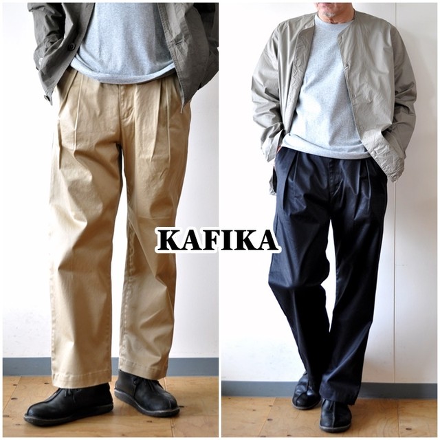 カフィカ ｋａｆｉｋａ メンズ パンツ チノパンツ パンツ ワイドパンツ