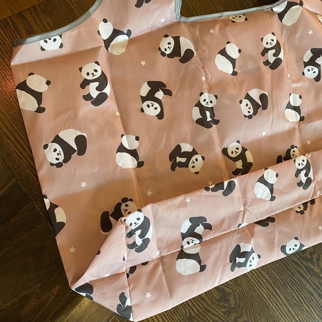 特大パンダ柄エコバッグ ぱんだ珈琲店 雑貨部門