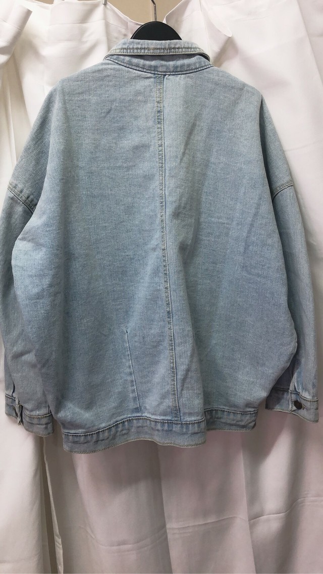 Over Size Denim Jk 韓国 肩落とし デニムjk ジャケット 韓国ファッション通販 Andynextjapan