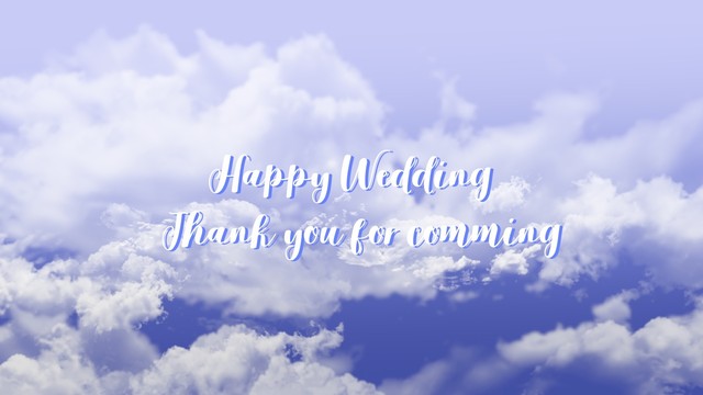 結婚式ムービー素材 Sky Wedding Concourse