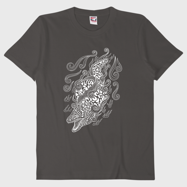 半袖tシャツ ドラゴン風のウツボ Umiya ウミヤ