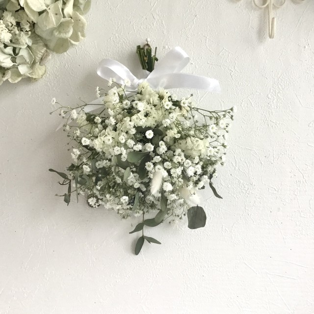 ユーカリとかすみ草 ミニスワッグ ドライフラワー 誕生日プレゼント 母の日ギフト プチメリア お花ギフト