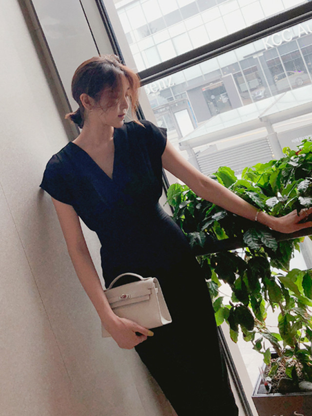 ｖネック カシュクール ワンピース ドレス きれいめ セクシー パーティー 二次会 お呼ばれ 結婚式 Mh1340 Valentina210