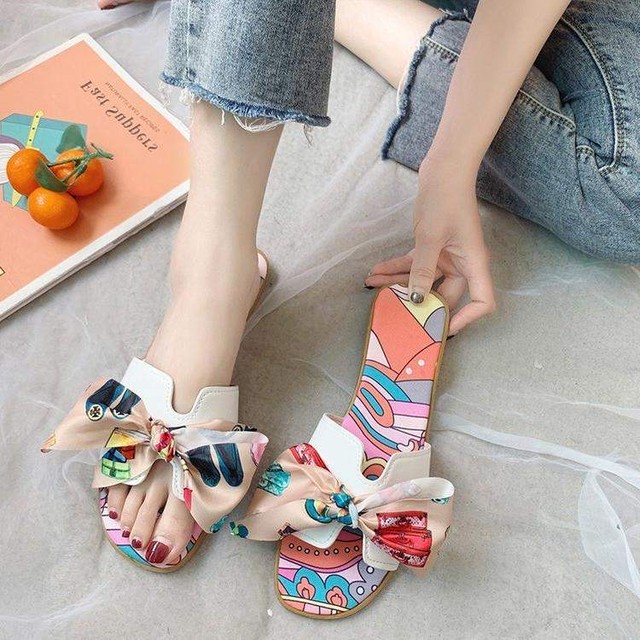 ♡4colorスカーフ付きサンダル