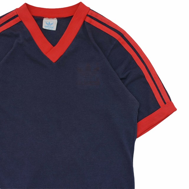 80s adidas 3stripes long T-shirt Made in USA