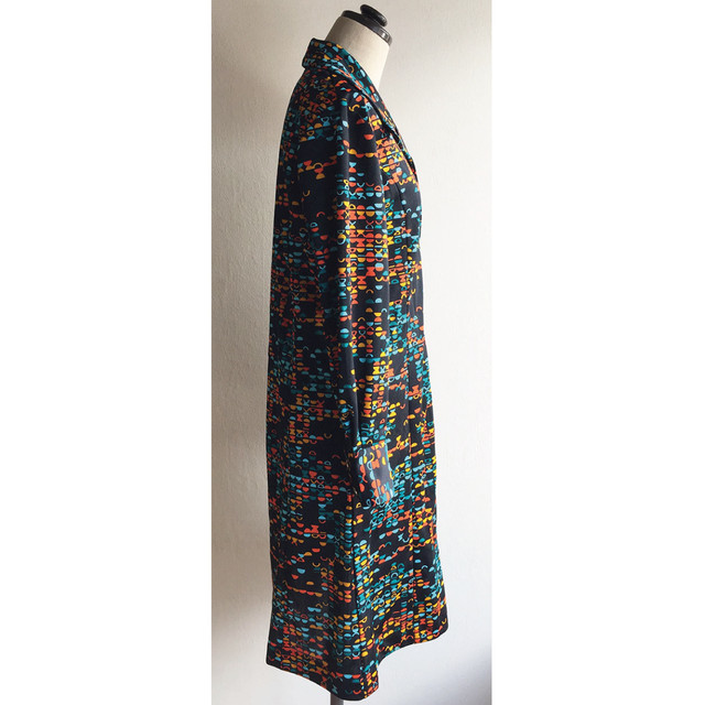 古着 北欧風レトロ柄ワンピース Toz Mos