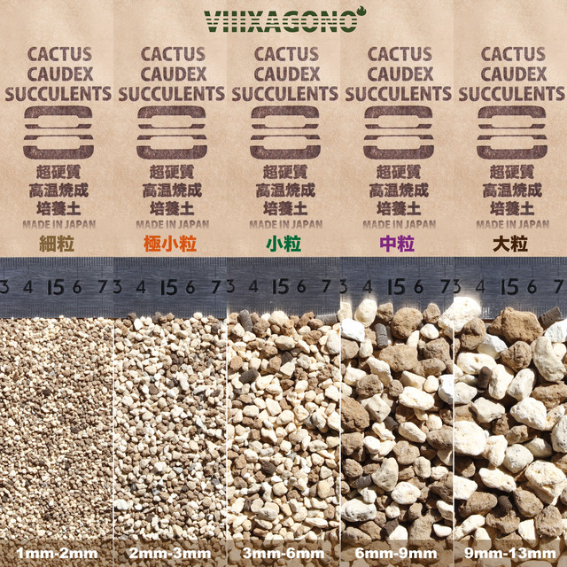 超硬質焼成培養土 細粒 1l 1mm 2mm サボテン 多肉植物 エケベリア コーデックス等に使用頂ける国産高品質焼成培養土 Viiixagono