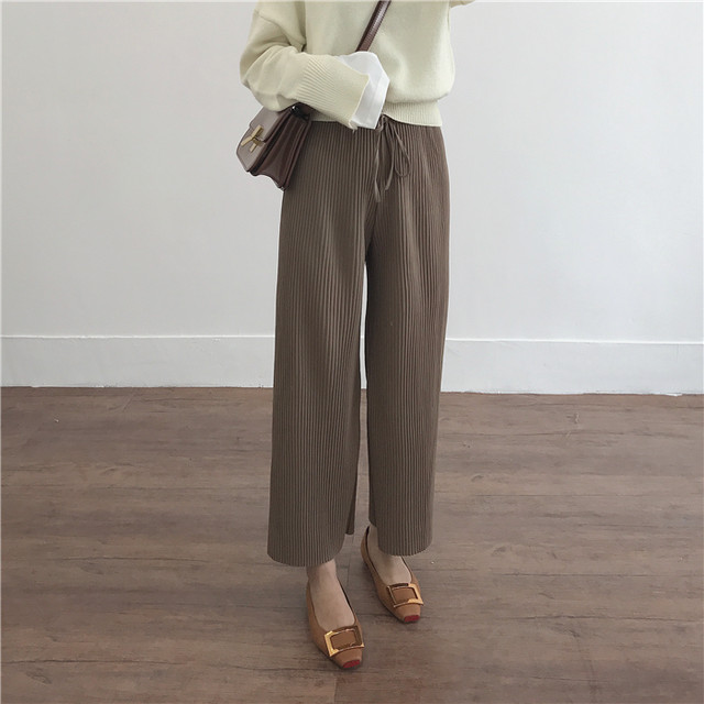 〈1ヶ月で100点売れた大ヒット商品!当店No.1〉シフォンプリーツパンツ 【chiffon pleats pants】