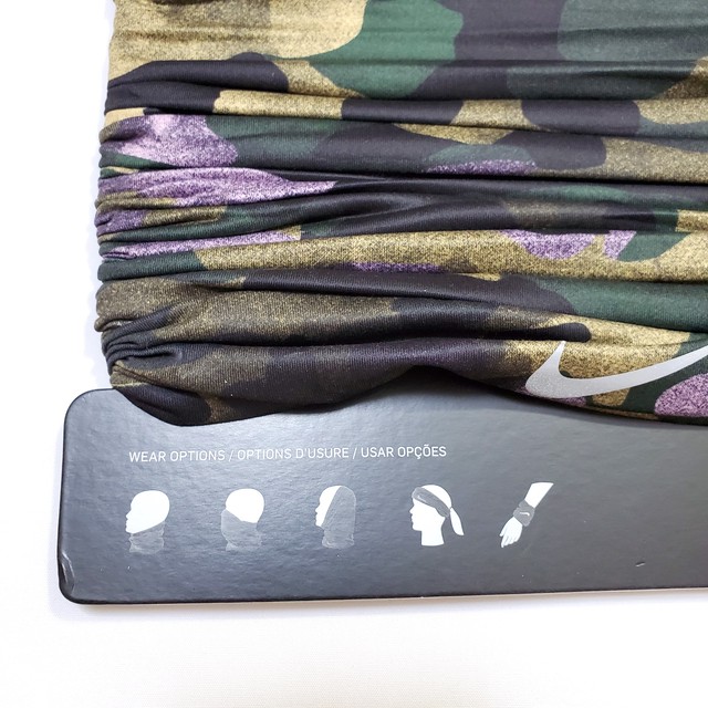 新品 Nike ナイキ ランニングラップ 迷彩柄 カモフラージュ柄 マスク バフ Euro Gift Foot