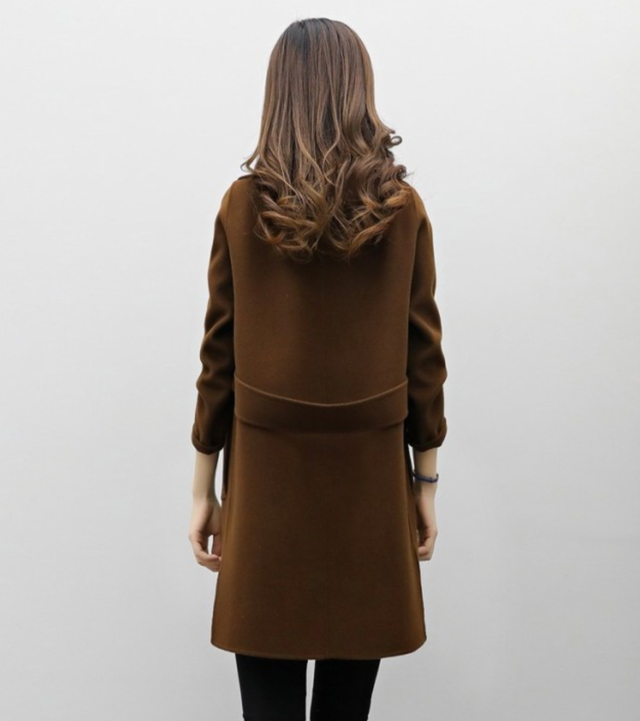 コート レディース Pコート チェスターフィールド チェスターコート アウター 無地 ジャケット トレンチコート シングル 秋 冬物 Kirihara