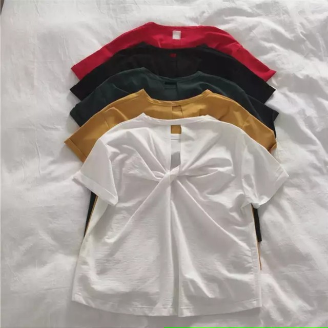 トップス レディース トレンド バックシャン バック 大人可愛い カットソー レディース トップス 半袖 デイリー デイリー使い お出かけ おでかけ デート Officewalaa オフィスワラア レディースファッション スタイル