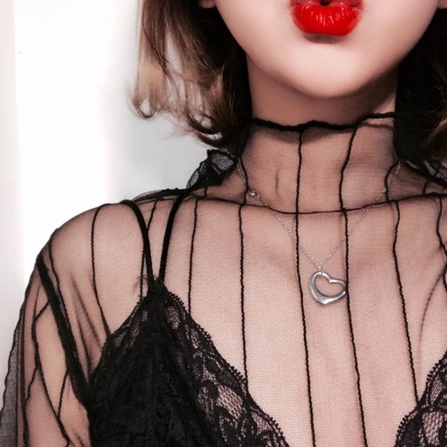 【即納】sexy mesh tops