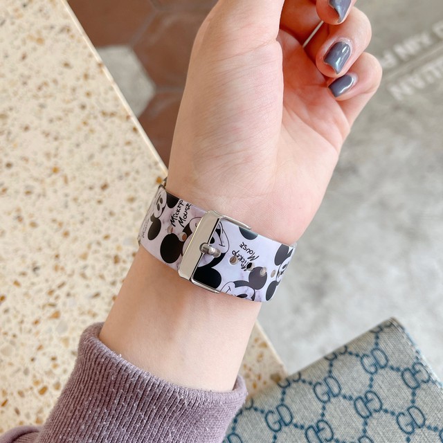 Apple Watch バンド アップルウォッチ ベルト Imd製法 スポーツバンド 38 40mm 42 44mm ラバーベルト ディズニー ミッキーマウス おしゃれで可愛いairpodsケース Apple Watchバンド Iphoneケース専門店 New I