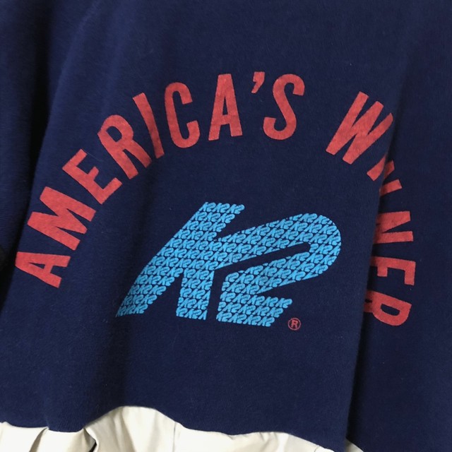 19 アメリカ古着 リメイク ギャザフリルトレーナーワンピース Garakuta Hanabi