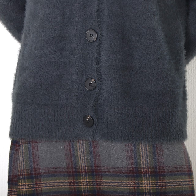 シャギー ニットカーディガン レディース 秋冬 Vネック ロングカーデ ゆるふわ アウター レディース 韓国ファッション 直輸入通販 セクシーワンピース クールカジュアル 全品送料無料 Ukky Franky