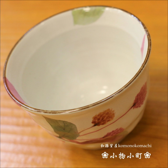 ちりめん木箱付き 美濃焼陶器 お茶碗 湯呑セット 花つづり 和雑貨屋 小物小町 和雑貨屋 小物小町