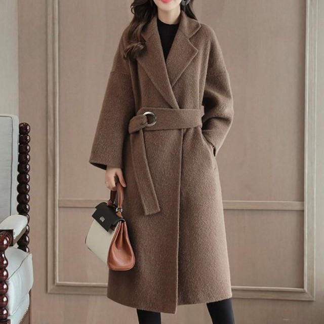 半額品 チェスターコート レディース アウター 秋冬 ロングコート トレンチコート ゆったり トレンド ウエストベルト 韓国 ルーズ 襟付き デザイン袖 上品 ロング丈 格安 Www Biogardasia Com