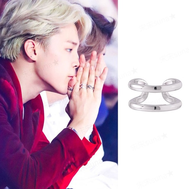 Bts Jimin ジミン 着用モデル ダブルトゥリング Asmama 正規品 925シルバー 日本未入荷アクセサリー Leadhope