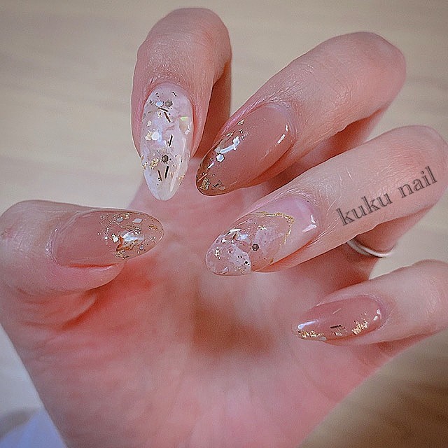 ヌーディブラウンニュアンスネイル Kuku Nail