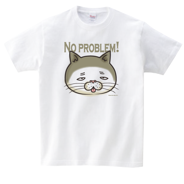ブサ猫tシャツ ズラ猫 白ほか全5色 小さな小さな雑貨店 ぶさねこかん