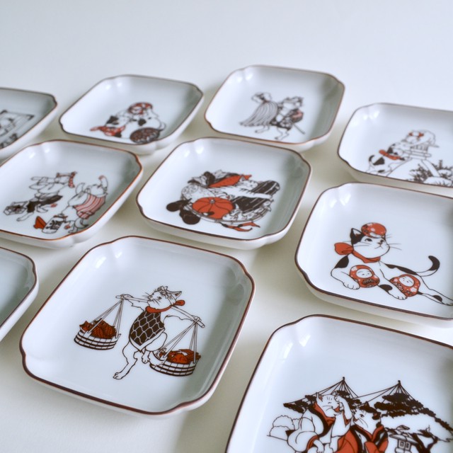 かニャんざわ豆皿 加賀野菜 Wonderspace