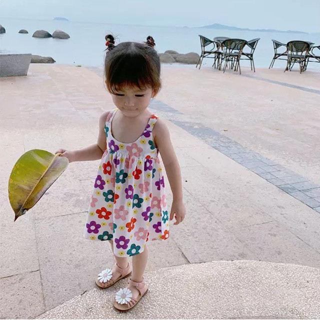 全4色 ワンピース ノースリーブ 袖なし プリント 切り替え ギャザー リゾート サンドレス サマードレス 白 緑 夏 かわいい 子供 キッズ ベビー服 赤ちゃん 女の子 Mo793 Berceau Select Shop ベルソー セレクトショップ キッズ 親子ペアetc
