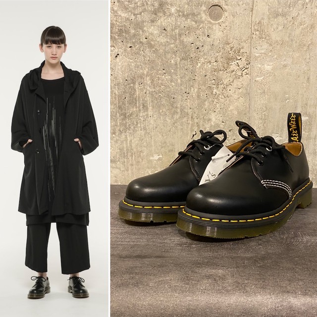 新品未使用 ヨウジヤマモト Y S Dr Martens 3ホール ステッチデザイン シューズ Yohji Yamamoto Shop ヨウジヤマモト 販売