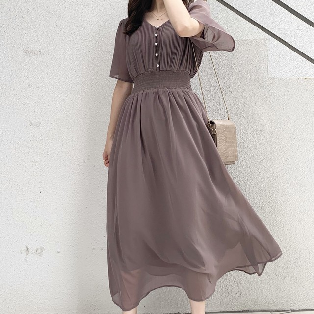 フレアスリーブお上品ワンピース Every Very Niceclaup