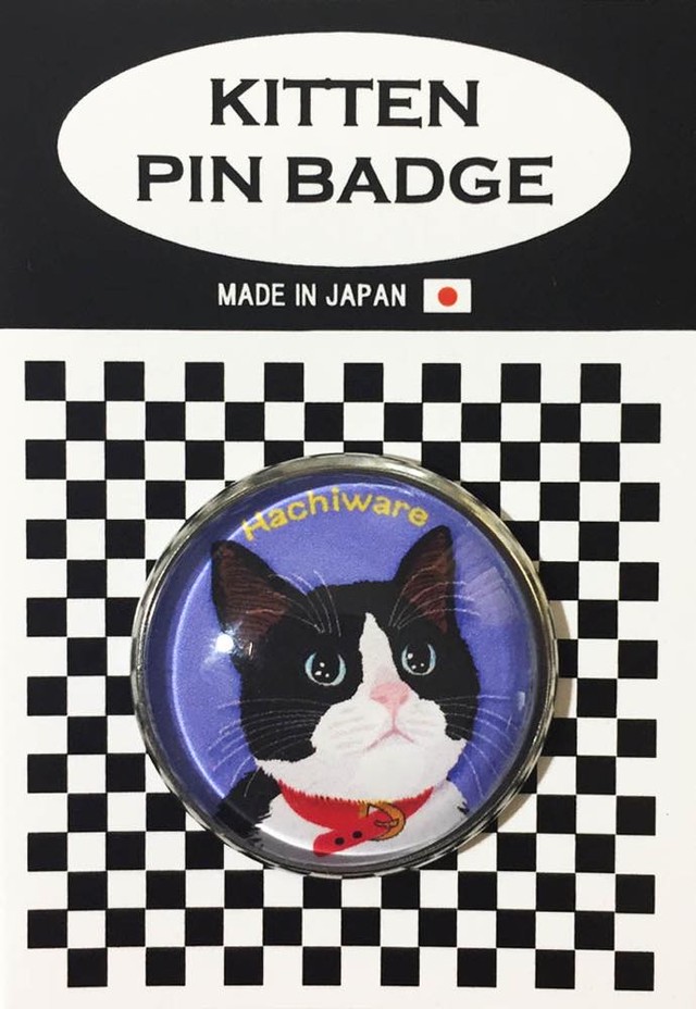 猫 ピンバッジ 猫ピンバッチ ねこピンズ ハチワレ 猫イラスト Cat Pins Rue Du Bac リュードバック