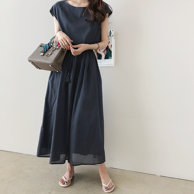 旬コーデ ウエストマーク スタイリッシュ 大人スタイル フレンチスリーブ フリンジベルト マキシ丈 ワンピース レディース タッセルベルト 0801 Sayurio レディースアパレル ファッション プチプラ アラサー アラフォー