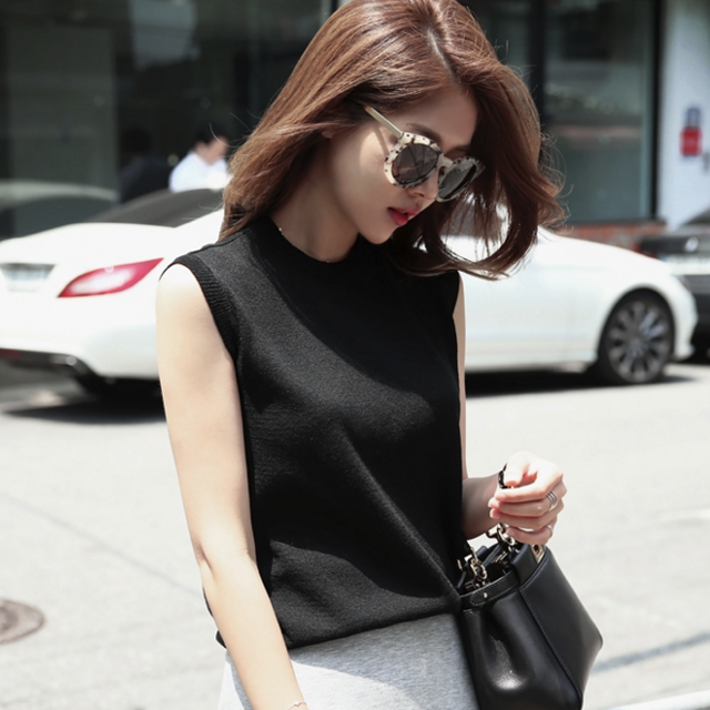 選べる 5色 着回しやすい 普段着 デイリー こなれ感 ゆるめシルエット シンプルコーデ ノースリーブ ニット タンクトップ 0566 Sayurio レディースアパレル ファッション プチプラ アラサー アラフォー