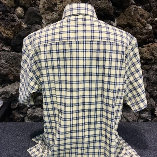 トミー ヒルフィガー メンズチェックシャツ半袖 新品未使用品 アメリカ製品m寸 Fclub