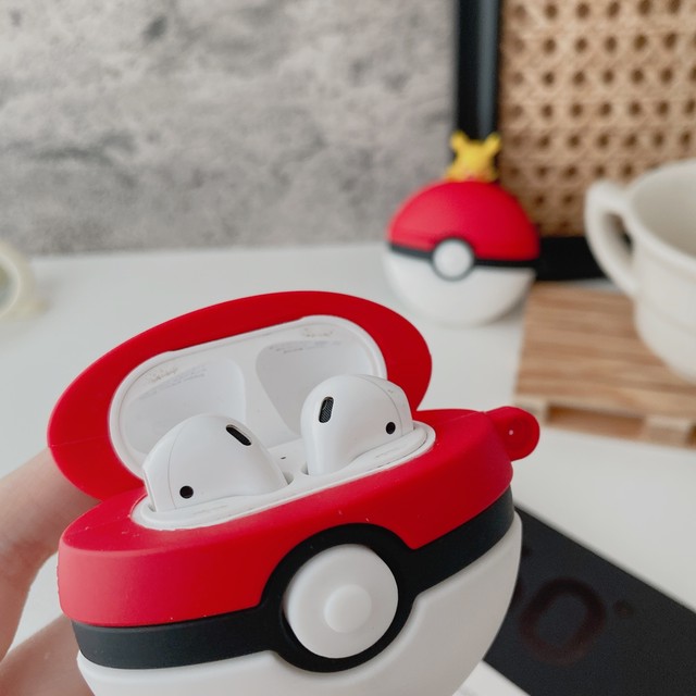 Airpods Proケース Airpodsケース かわいい カラビナ付 エアポッズ プロ 保護 カバー ポケモン モンスターボール おもしろグッズ かわいいairpodsケース Apple Watchバンド Iphoneケース New I