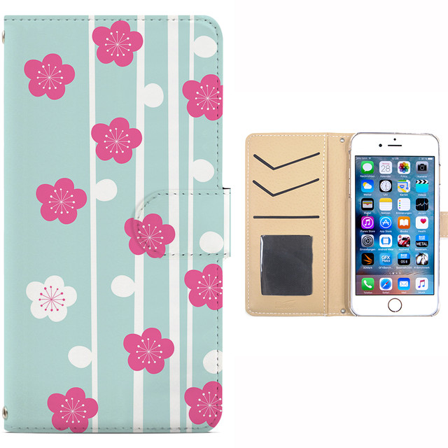 Smallfactory Aquos Sense Sh 01k Shv40 Lite Sh M05 ケース 手帳型 カバー スタンド機能 カードホルダー 花 裏地白 Small Factory