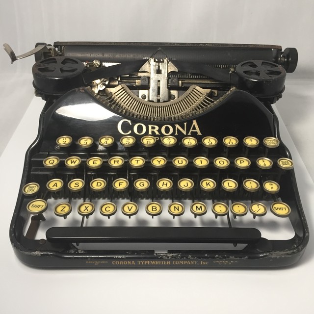 19年代 ヴィンテージ コロナ4 Corona Four タイプライター 路地裏の骨董カフェshop