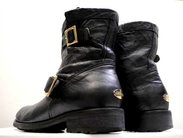 16美品 Jimmy Choo ジミーチュウ 247 Biker レザー エンジニア ショート ブーツ 黒 36 5 3シーズン着用可能の便利な定番エンジニア Dearlive Tokyo ディアライブ東京