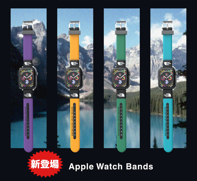 Apple Watch バンド アップルウォッチ ベルト Imd製法 スポーツバンド 38 40mm 42 44mm ラバーベルト ノースフェイス かわいいairpodsケース Switchカバー Iphoneケース Airtagホルダー New I