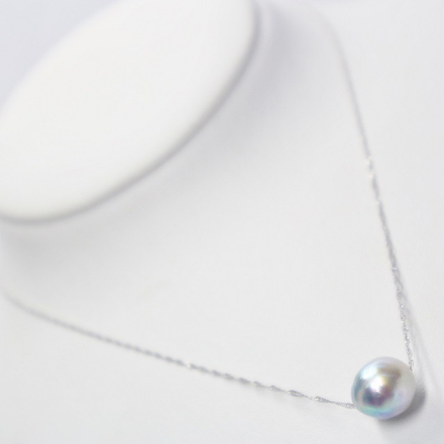 ｋ１４ｗｇアコヤナチュラルブルーバロックパールペンダント 10 0ｍｍ珠 大山真珠店 オンラインショップ
