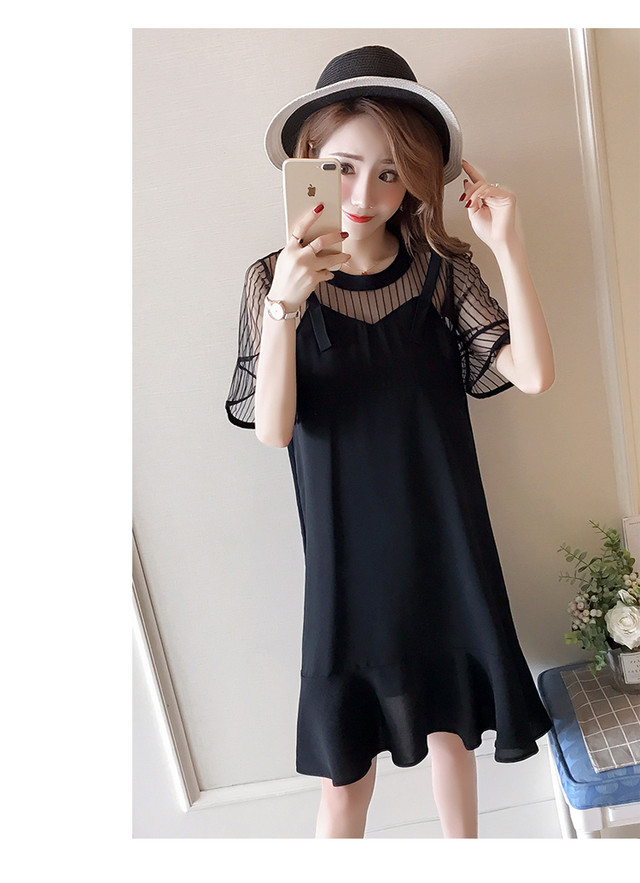 マタニティ ワンピース 産前産後ok 授乳口付き セクシーワンピース シースルー 春夏 マタニティーワンピース専門店 Ninpuku