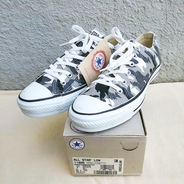 Usa製 デッドストック コンバースconverse オールスター All Star 箱付 ビンテージ ヴィンテージ カモフラ柄 迷彩 スニーカー Low 26 古着屋rainbowfield Since 06