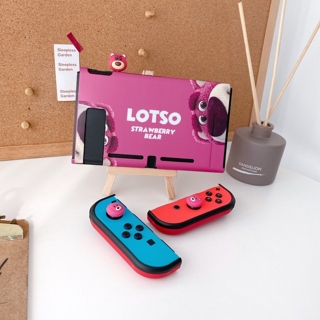 Nintendo Switch カバー Tpu製 任天堂スイッチ ケース Joy Con 保護 カバー ジョイコンカバー 分体式 全面保護ケース Imd ドッグ対応 耐久性 キズ防止 衝撃吸収 着脱簡単 擦り傷防止 取り外し可能 指紋防止 可愛い Stawberry Bear イチゴベア New I