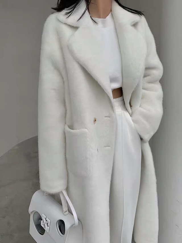 fur long coat