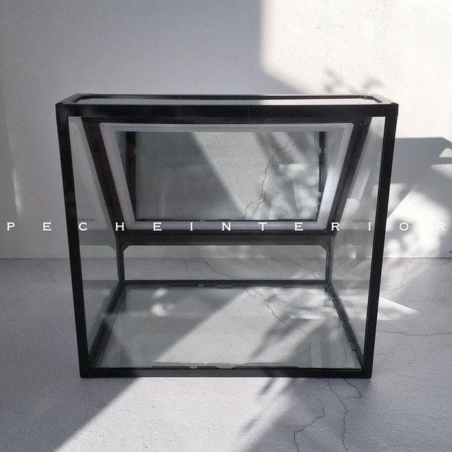 予約 モノトーンコスメボックス 高級感 コスメ 収納 ディスプレイ 見せる収納 ゴールド ドレッサー 大容量 ガラス製 メイクボックス Peche