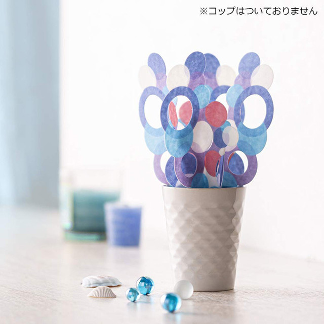 電気不要 でお肌うるおう自然気化式eco加湿器 水玉ブルー Tbox