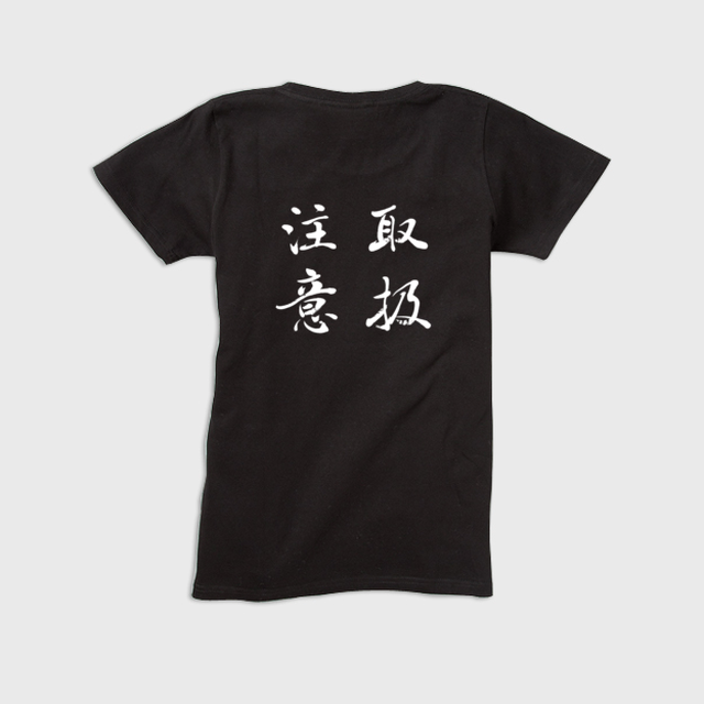 取扱注意 本格的筆文字tシャツ 正統派書道家 藤井碧峰