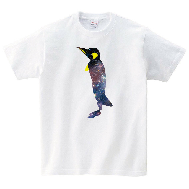 ペンギン Tシャツ メンズ レディース 半袖 宇宙 シンプル ゆったり おしゃれ トップス 白 30代 40代 大きいサイズ 綿100 160 S M L Xl デザインtシャツ通販サイトのshortplate ショートプレート