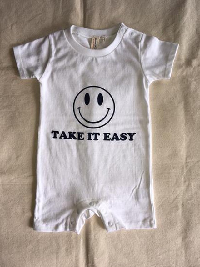 Take It Easyロンパース 出産祝いに Tee Nuts