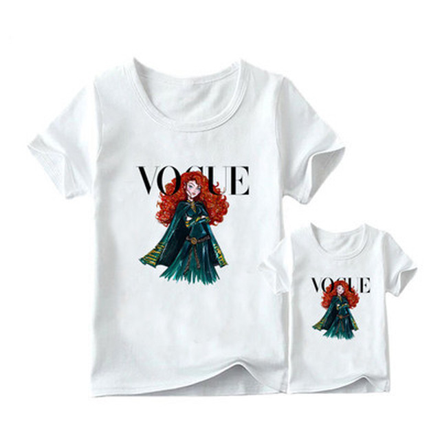 Tシャツ トップス Vogue プリンセス ディズニー ペアルック カジュアル Bigシルエット オーバーサイズ デート お出かけ 海外ファッション 新作 春夏 A362 みませれくと